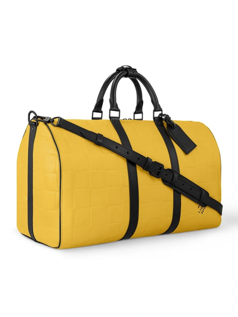 NEW Louis Vuitton Yellow Damier Scuba Keepall Bandoulière 50 *Limited Edition*